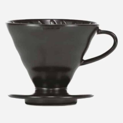 V60 Kaffeefilterhalter Porzellan black