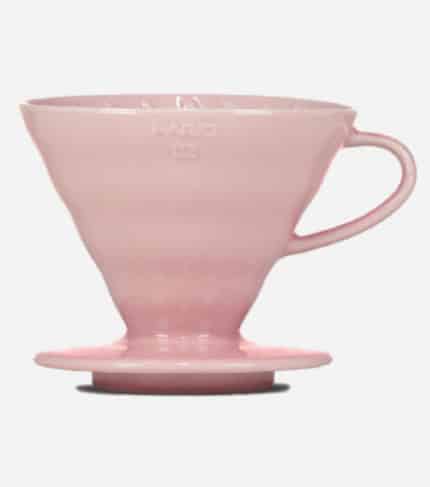 V60 Kaffeefilterhalter Porzellan Pink