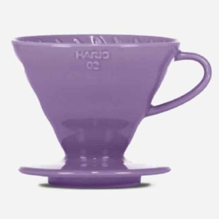 V60 Kaffeefilterhalter Porzellan Purple