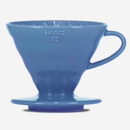 V60 Kaffeefilterhalter Porzellan turquoise blue