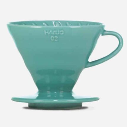 V60 Kaffeefilterhalter Porzellan turquoise-green