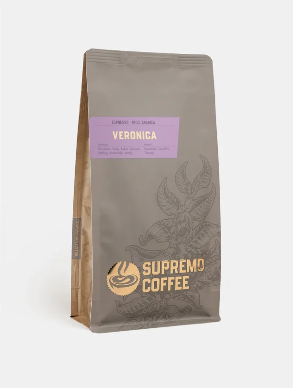 Veronica | Espresso 100% Arabica | Haselnuss · Honig · Kakao · Aprikose · Fruchtig-Schokoladig · Samtig