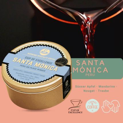 SANTA MÓNICA - Entdecke unseren neuen Kaffee aus Peru Lifestyler Espresso online kaufen CHIEMSEE-COFFEE.de